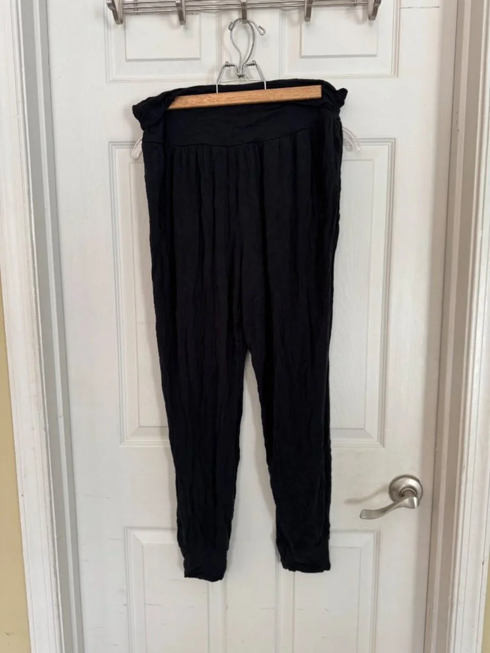 Athleta Black Studio Jogger Yoga Style Activewear Pants 446680 Large Comfort - Picture 4 of 11